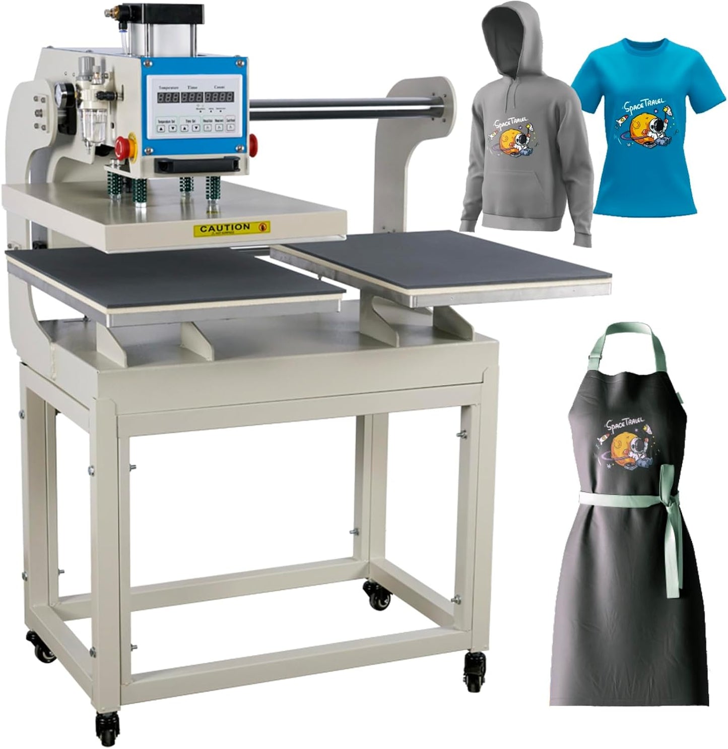 Pneumatic Dual Platen Heat Press for Large Format Printing