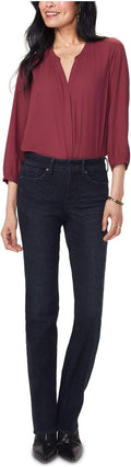 NYDJ Marilyn Straight Denim Jeans - Flattering Lift and Classic Fit is