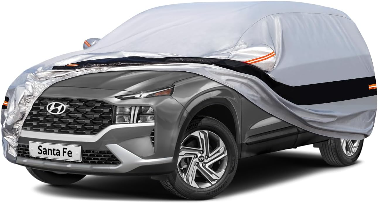 10 Layers SUV Car Cover for Hyundai Santa Fe - All Weather Protection