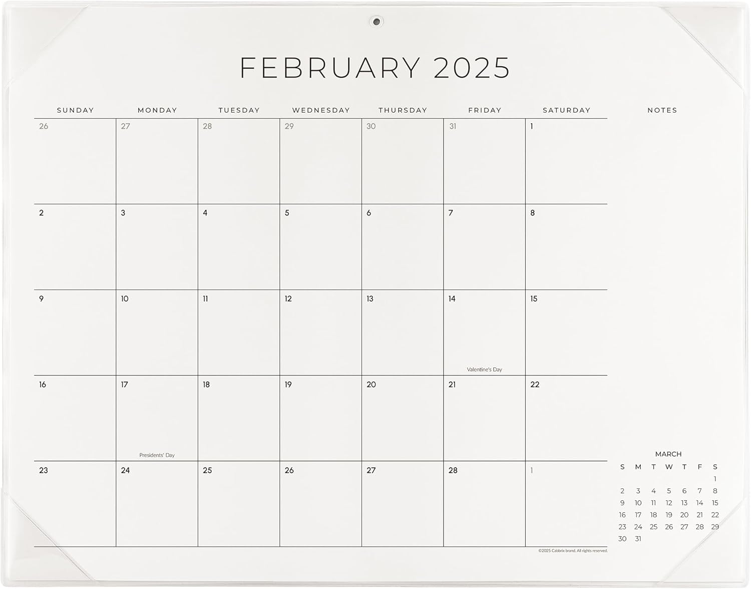 Cabbrix 2025-2026 Large Desk Calendar & Mat: Simplify Your Schedule Now!