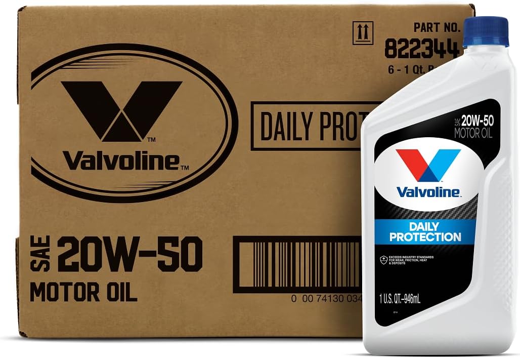 Valvoline Daily Protection 20W-50 Motor Oil for Engine Care