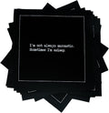 Snarky Quotes Black Cocktail Napkins - 50 Pack