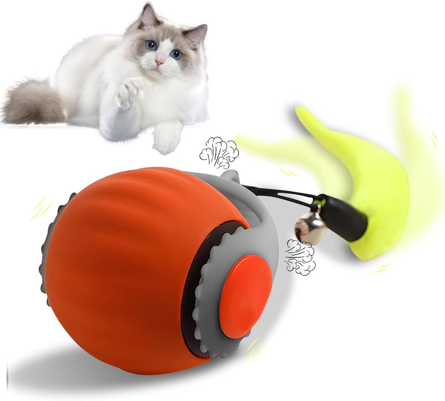 Interactive Cat Toy: Speedy Tail Upgrade 3.0 