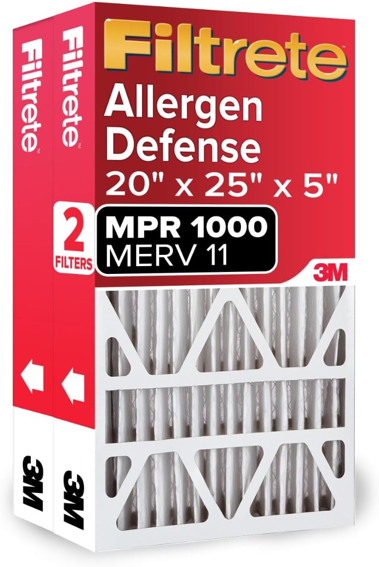 Filtrete 20x25x5 AC Furnace Air Filter for Allergen Defense