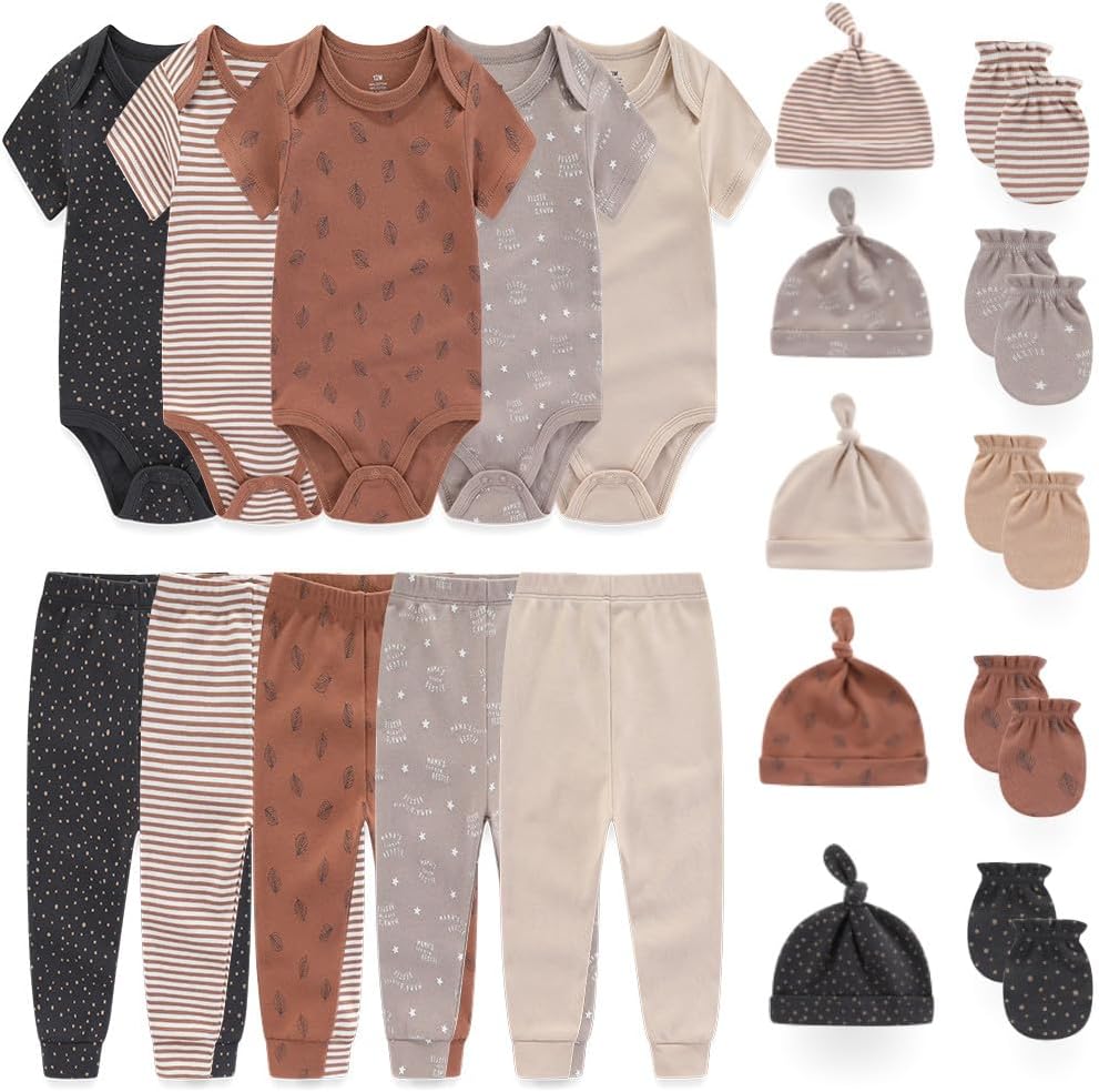 Kiddiezoom Unisex Baby Layette Essentials Giftset for Newborns