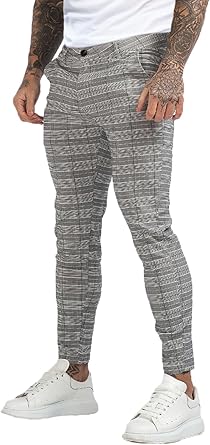 GINGTTO Mens Casual Pants Slim Fit Stretch Pants for Men