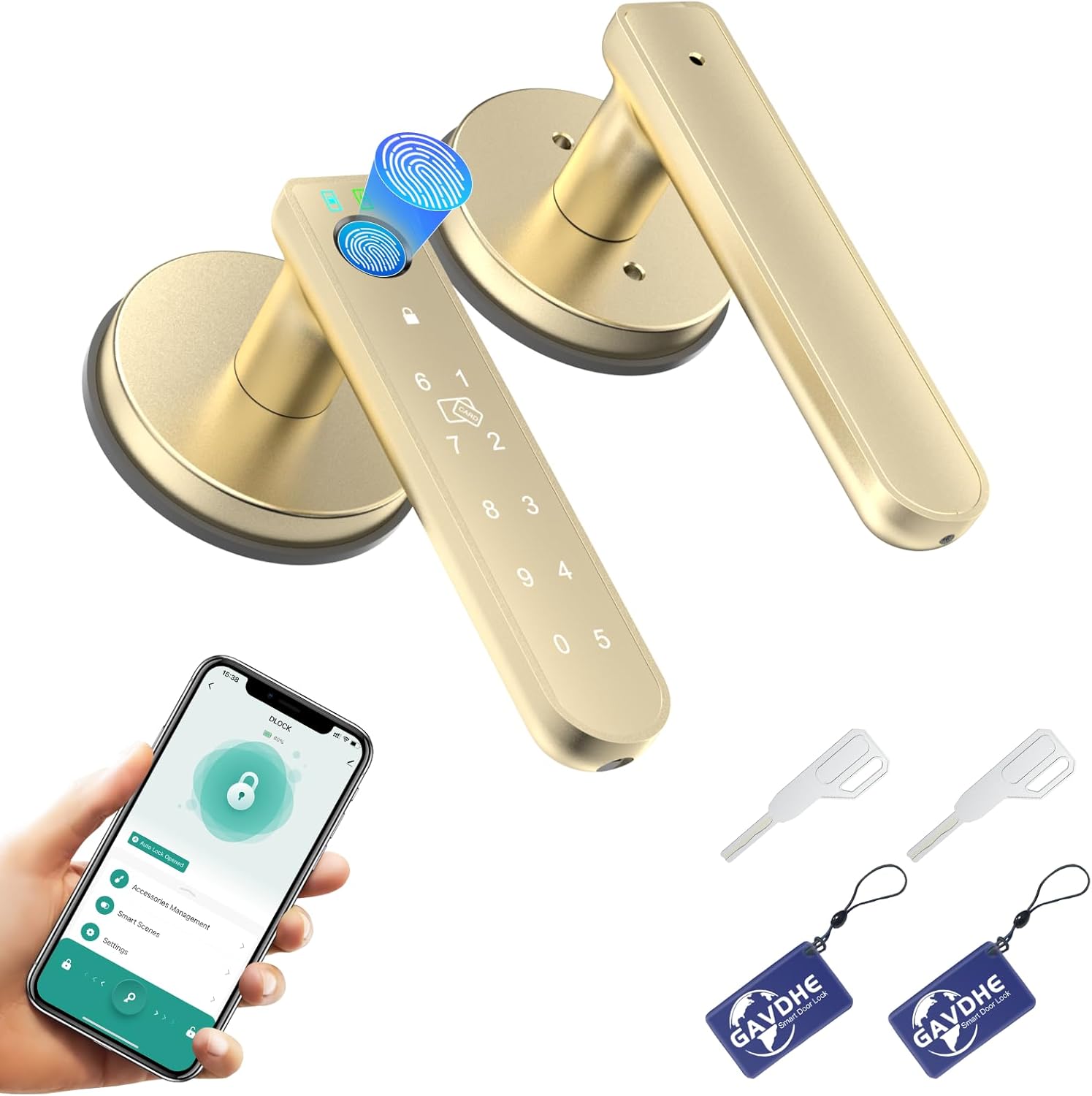 Fingerprint Door Lock with Keyless Entry and Biometric Access