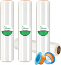 18in x 1500ft Plastic Shrink Wrap Roll - Heavy Duty 4-Roll Bundle