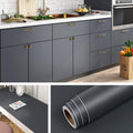 Gray Peel and Stick Wallpaper 24x394 in - Heavy Duty Dark Grey Contact
