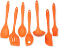 Chef Craft 7 Piece Silicone Kitchen Tool and Utensil Set - Orange