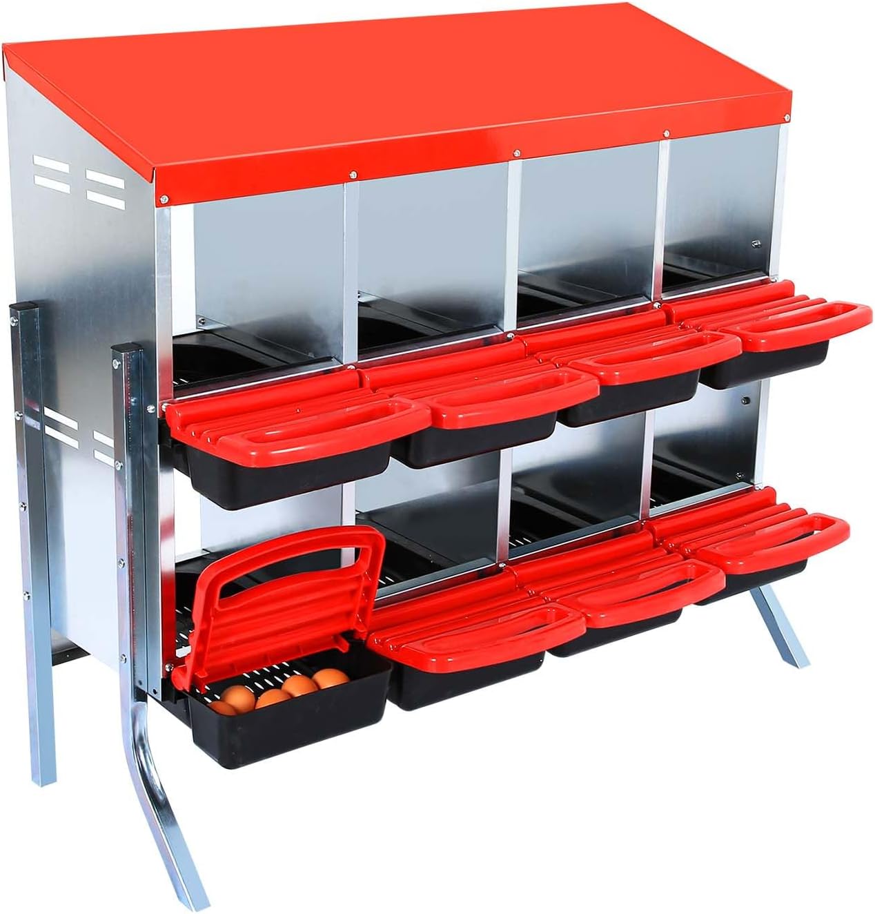 Chicken Nesting Boxes for Chickens with Roll Away Design
