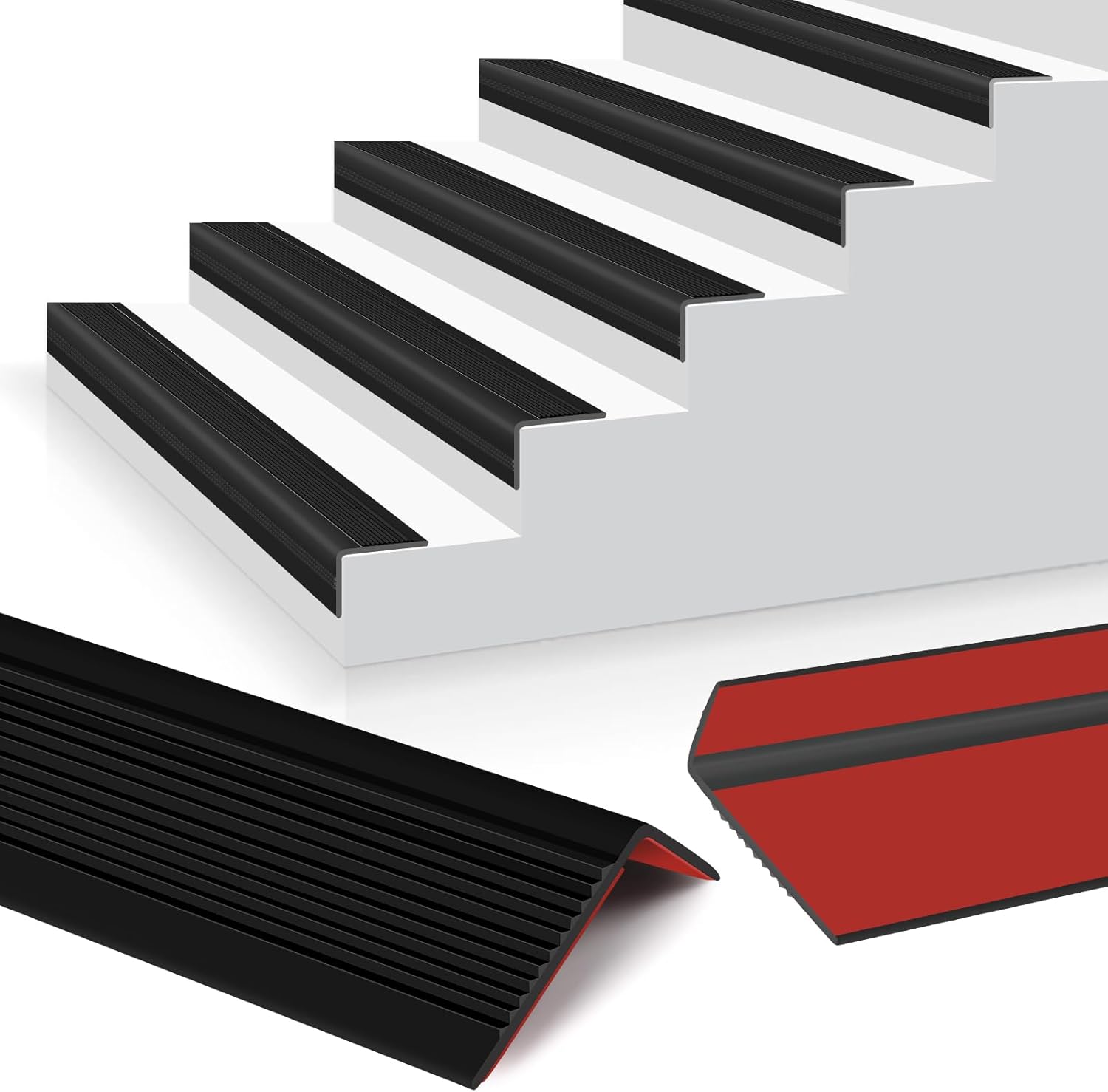 Rubber Stair Edging Self Adhesive Step Edge Protector for Safety