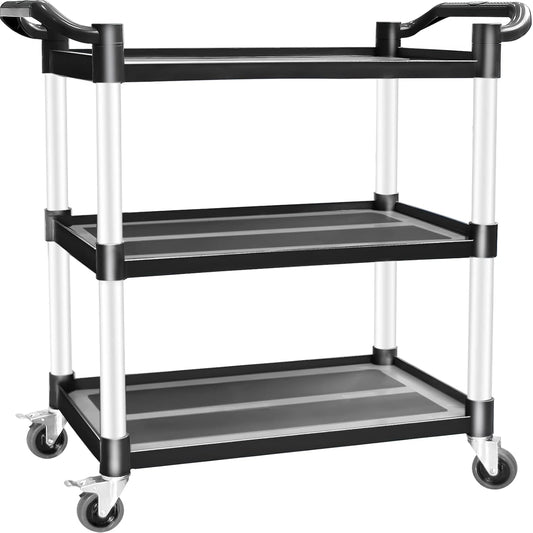 Heavy-Duty 3 Tier Utility Carts with Wheels for Versatile Use