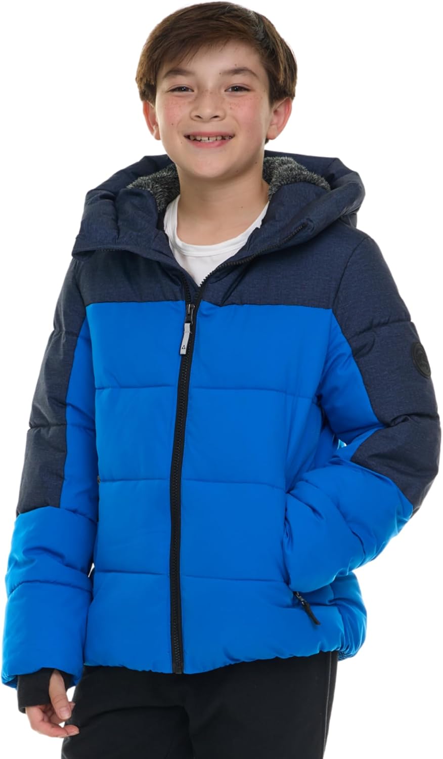 Gerry Heavyweight Puffer Jacket for Boys with Hood and Sherpa Lining
