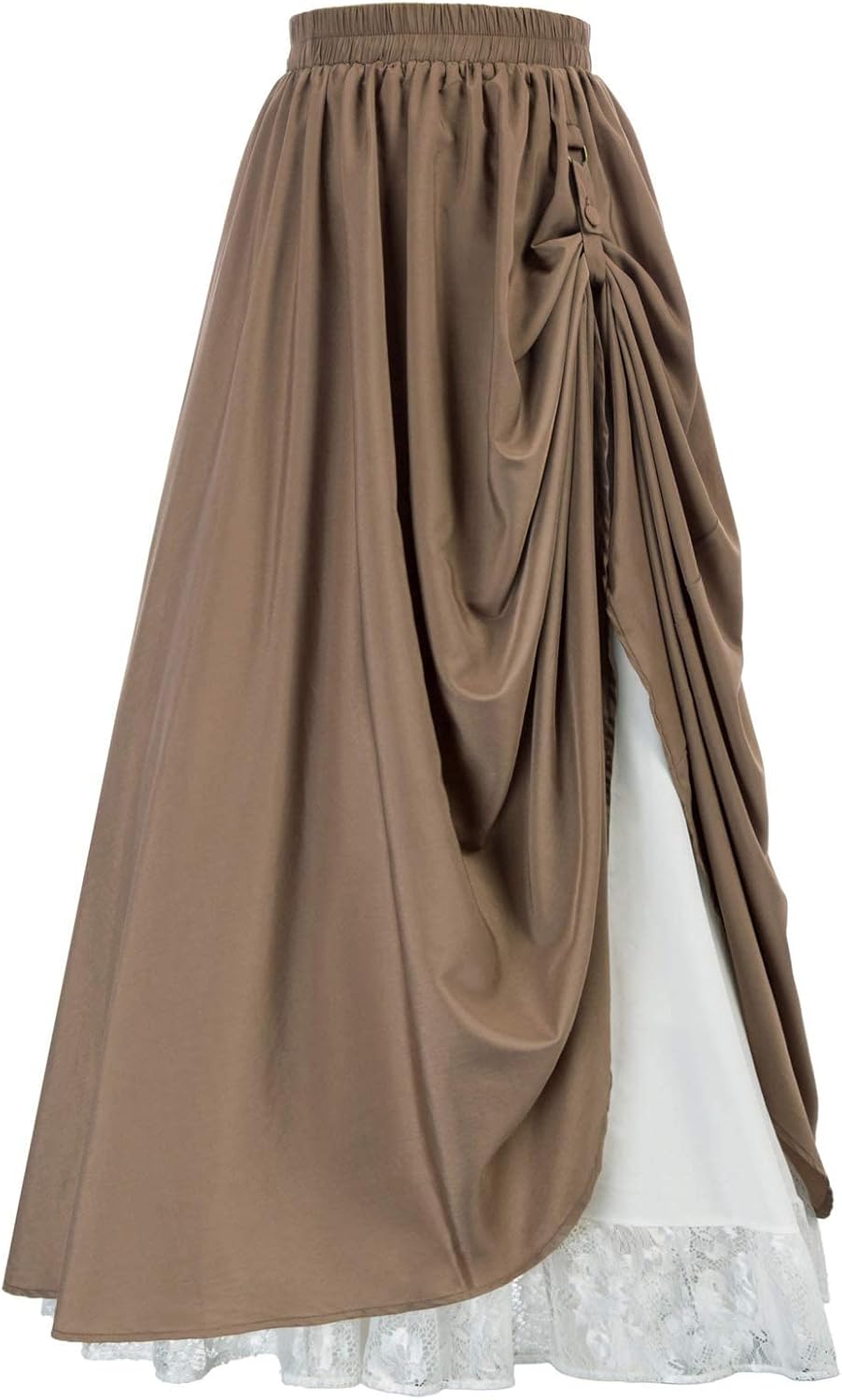 Scarlet Darkness Maxi Long Skirt for Women - Double Layered Style