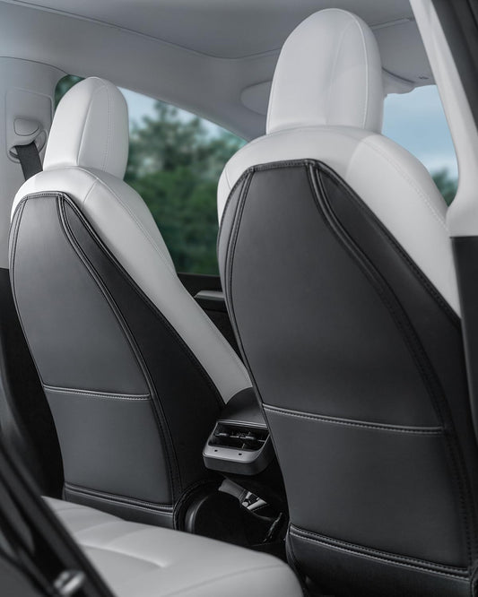 Leather Seat Back Protector for Tesla Model Y and Model 3