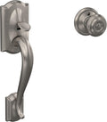 Schlage FE285 CAM Camelot Front Entry Handleset with Georgian Knob