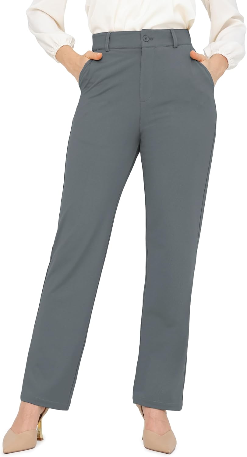 Bamans Dress Pants for Women: Tummy Control Office Trousers