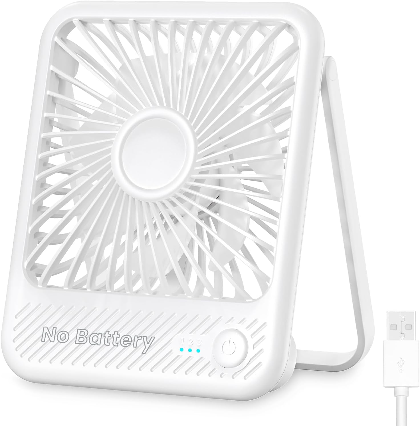 Koonie USB Desk Fan: Powerful & Silent Breeze