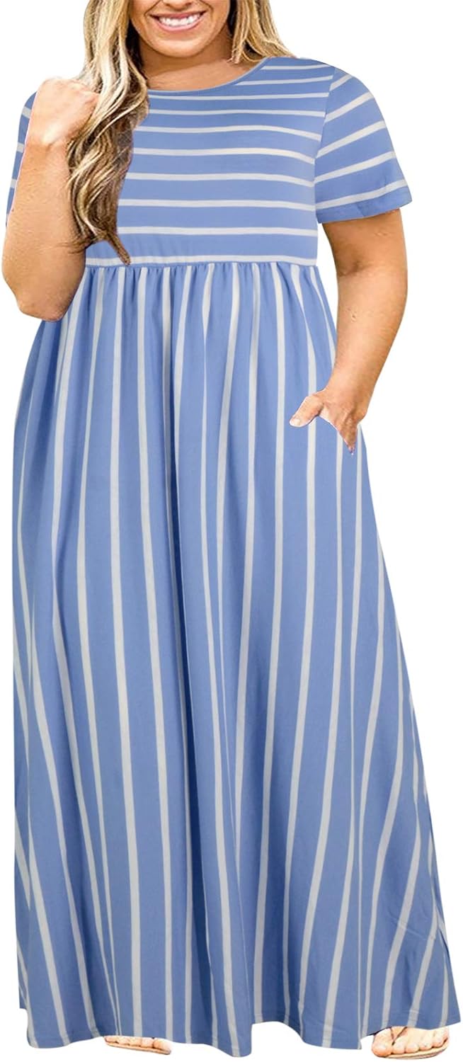 Plus Size Maxi Dresses for Curvy Women - Summer Casual Style