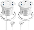 3 inch Desktop Power Grommet USB C 65W Fast Charging Station - Flush