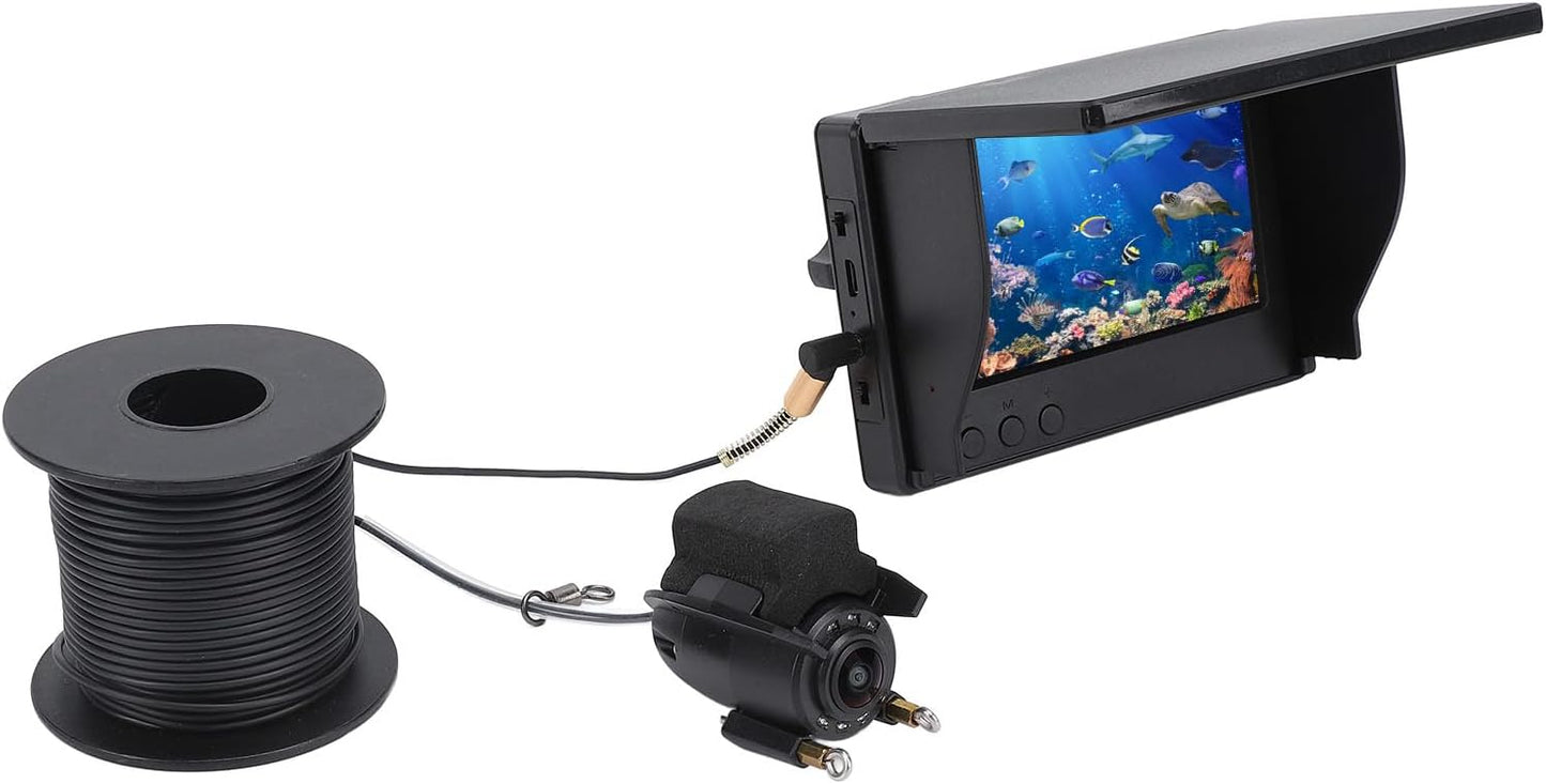 ASHATA Ice Fishing Camera: Crisp HD View & 12H Battery