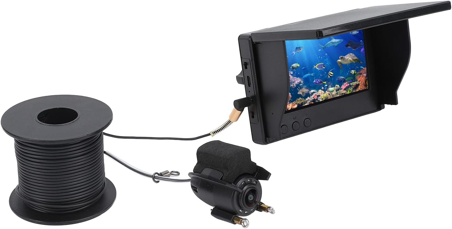 ASHATA Ice Fishing Camera: Crisp HD View & 12H Battery