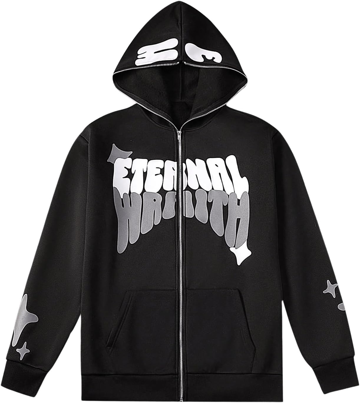 SHEIN GORGLITTER Men's Y2K Hoodie: Letter Print Style