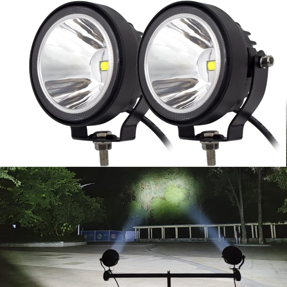 LED Round Driving Fog Lights - Super Bright 4 Inch Pods