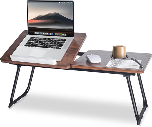 Portable Bed Tray Table - Extra Large, Foldable, Adjustable - Multifunctional Lap Desk