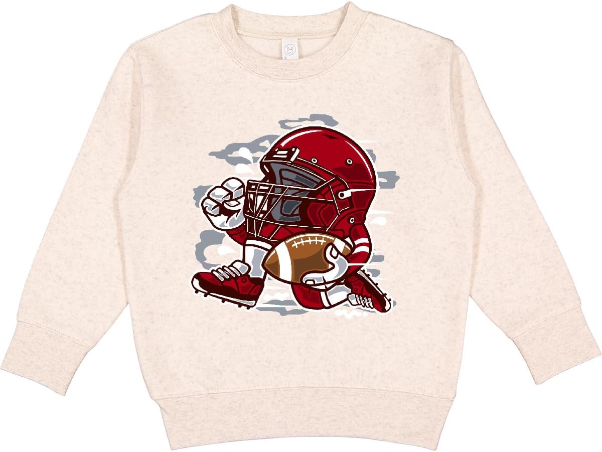 Inktastic Football Helmet Toddler Sweatshirt - Playtime Ready!