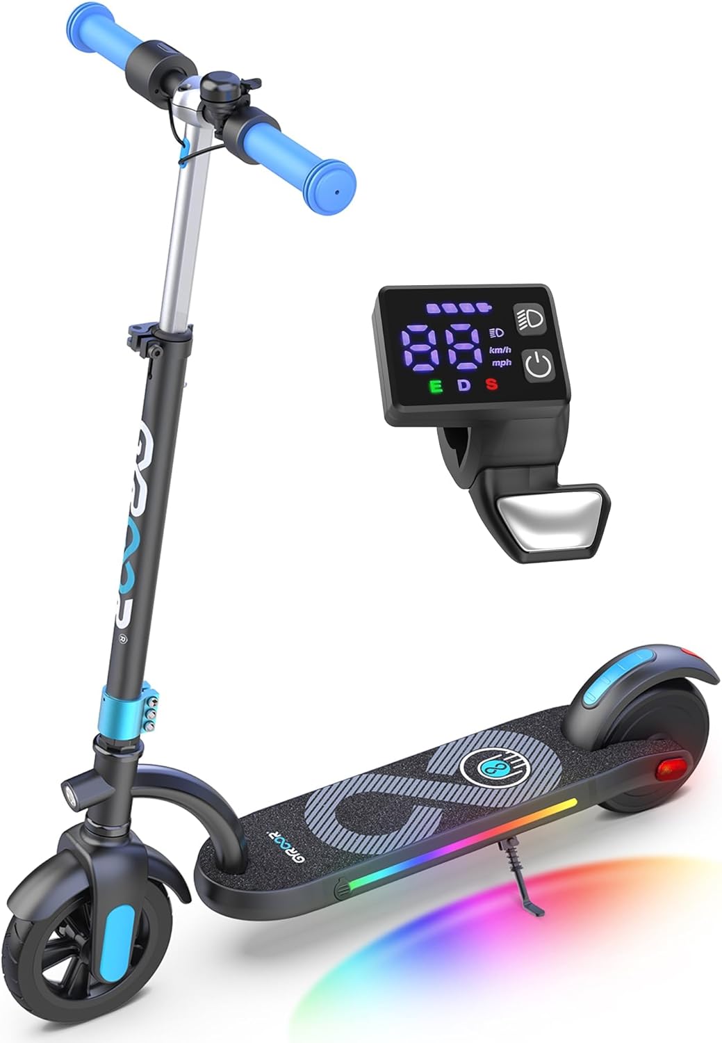 Gyroor H40 Kids Electric Scooter with Adjustable Height & Lights