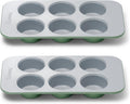 Caraway Nonstick Ceramic 6 Cup Muffin Pan Duo - Small Batch Baking