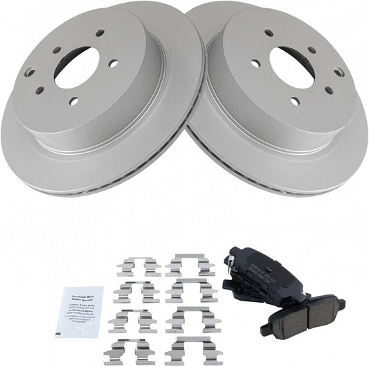 TRQ Rear Ceramic Disc Brake Pads & G-Coated Rotors Kit Review