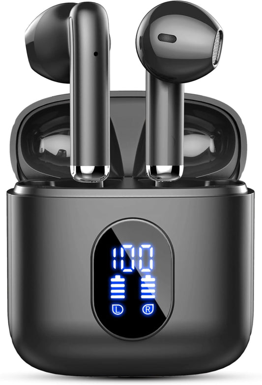 Rinsmola Bluetooth Earbuds: Hi-Fi Stereo Sound, 4 Mic ENC, 30H Playtime
