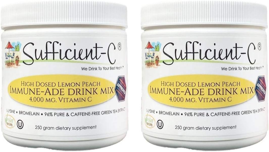 Sufficient-C High Dose Non-GMO Vitamin C Drink Mix for Immunity