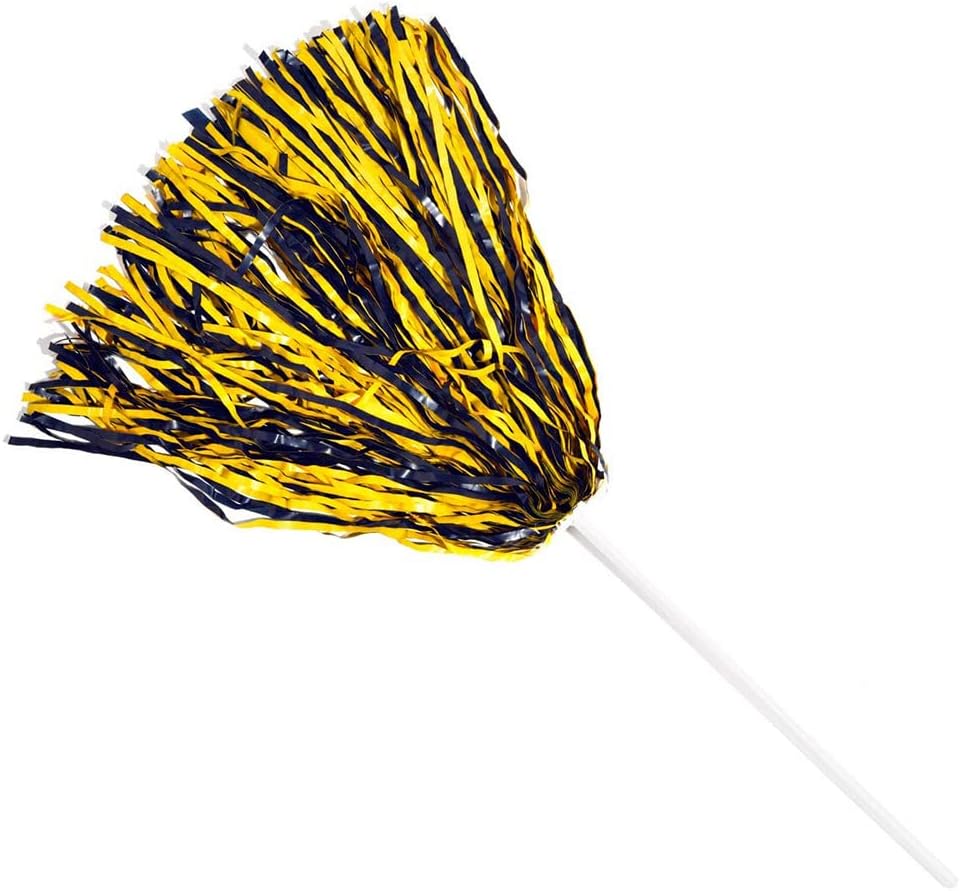 Premium Two-Color Cheerleader Pom Poms for School Spirit Fun