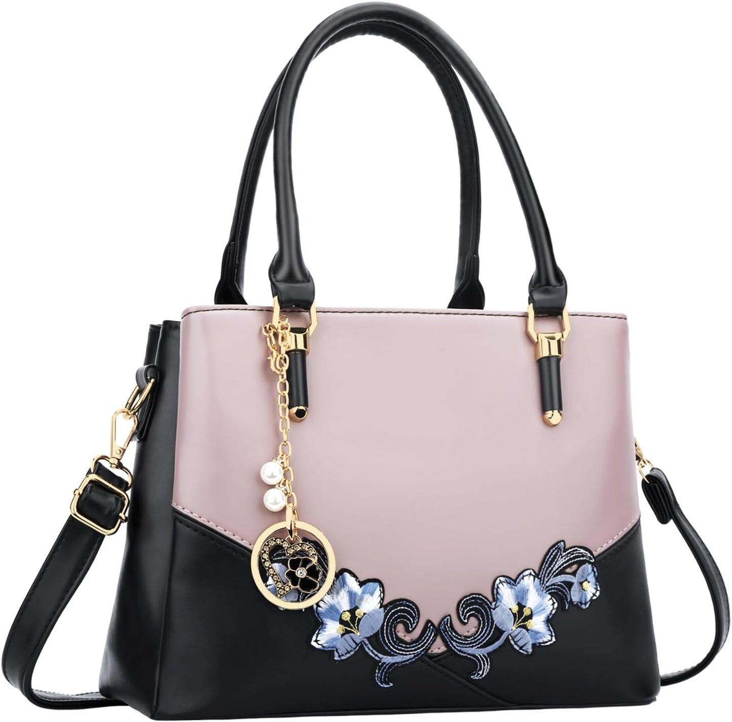 KKXIU 3 Zippered Compartments Purses for Women - Stylish Satchel
