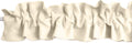 Solid Poplin Sleeve Topper Window Valance 120in x 9in - Soft Ivory