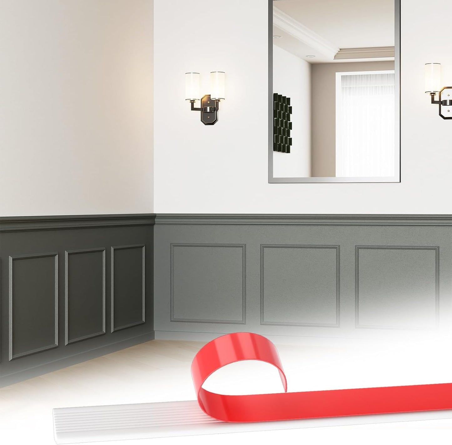 6 Set Accent Wall Molding Kit for Elegant Home Decoration
