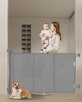 71 in Retractable Baby Gates 34 in Tall - Reinforced Strip Safety
