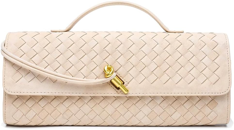 Trendy Evening Shoulder Bag - JYG Suede Woven Handbag 2025