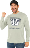 Zubaz NFL Men's Long Sleeve Team Graphic T-Shirt - Official Team Tee