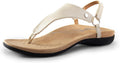 DREAM PAIRS Women's Flat Sandals with Arch Support - All-Day Comfort