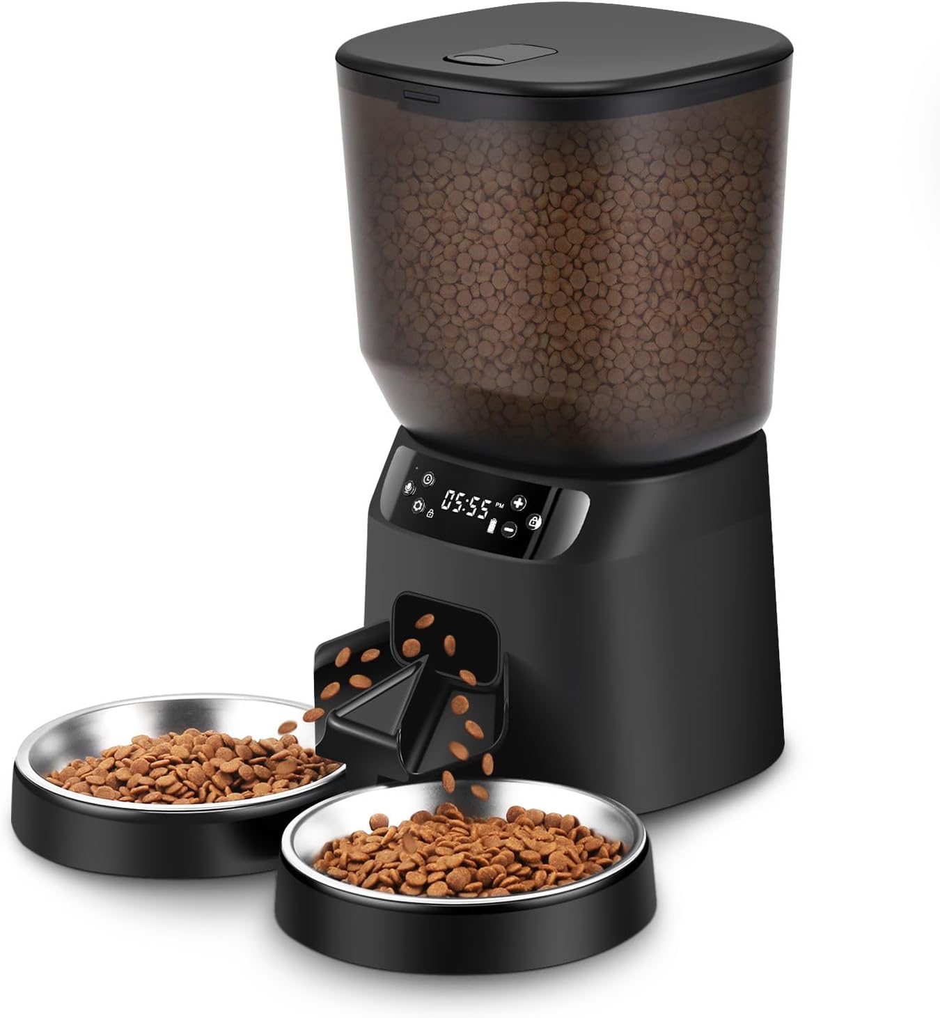 Automatic Cat Feeders for Two Cats with Timer and Voice Call