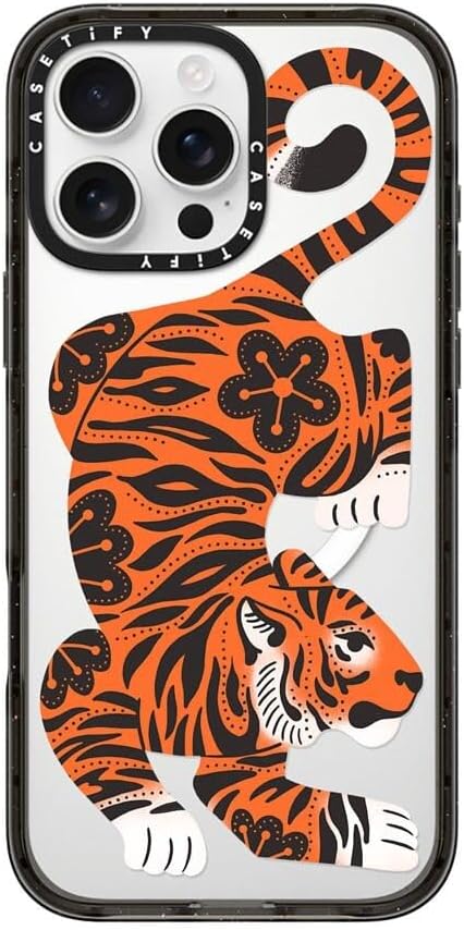 CASETiFY Impact Case for iPhone 16 Pro Max - Fierce Tiger Design