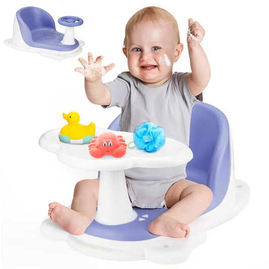 Baby Bath Seat with Tray for Infants 6 Months and Up