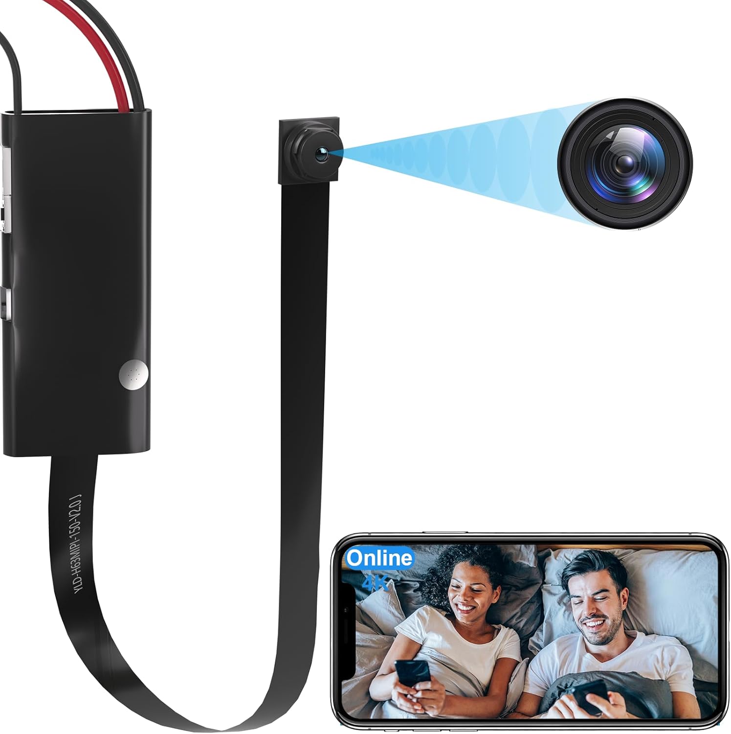 Wireless DIY Hidden Camera for Indoor Security and Monitoring