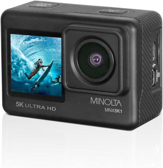 Capture Every Adventure in 5K! Minolta Action Camera Kit
