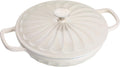 Enameled Cast Iron Braiser 3.8 Quart Enamel Dutch Oven - Table Ready